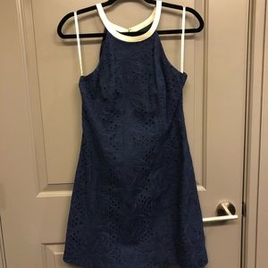 [Lilly Pulitzer] ✨ Navy Floral Eyelet Dress ✨
